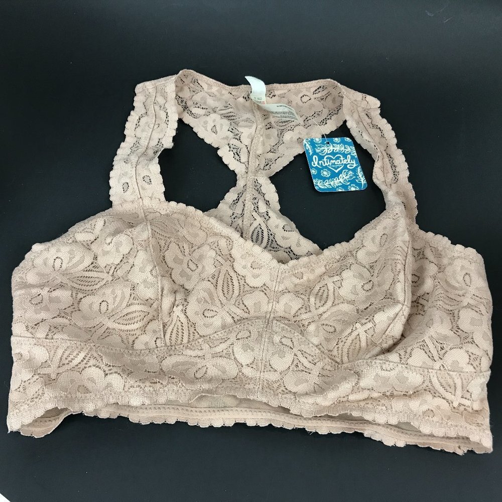 NWT Intimately Free, Beige Free People Lace Bralette